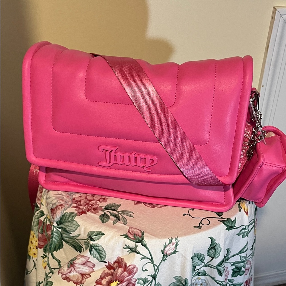 Juicy Couture Vibrant Pink Crossbody Bag 
NWT